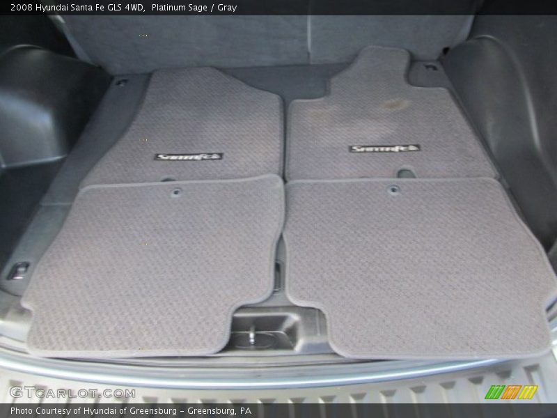 Platinum Sage / Gray 2008 Hyundai Santa Fe GLS 4WD