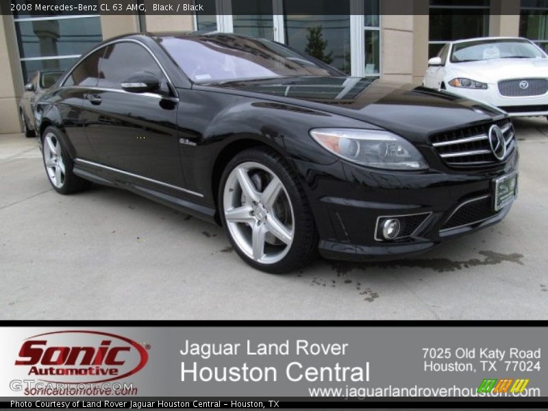 Black / Black 2008 Mercedes-Benz CL 63 AMG
