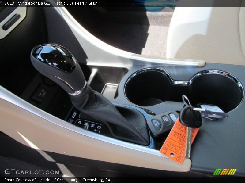Pacific Blue Pearl / Gray 2013 Hyundai Sonata GLS