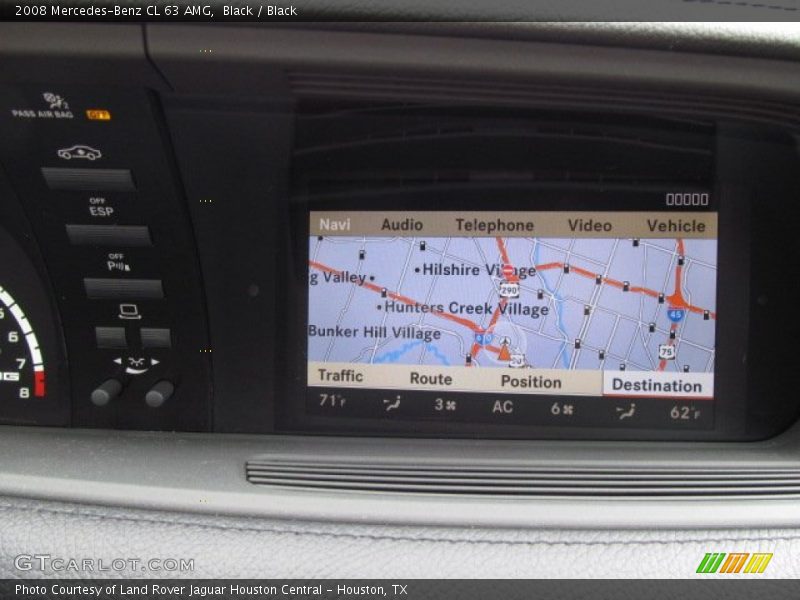 Navigation of 2008 CL 63 AMG