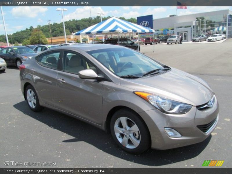 Desert Bronze / Beige 2013 Hyundai Elantra GLS