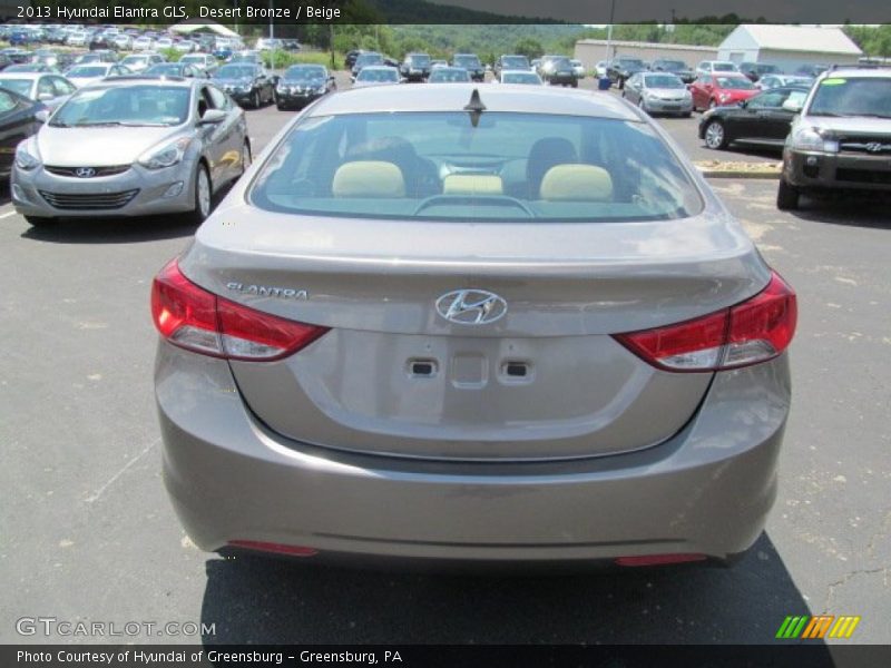 Desert Bronze / Beige 2013 Hyundai Elantra GLS