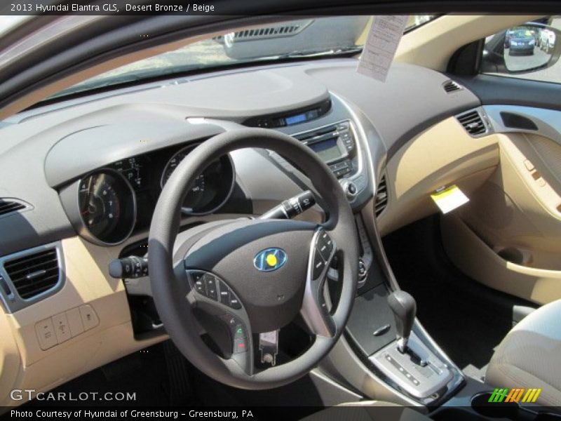 Desert Bronze / Beige 2013 Hyundai Elantra GLS