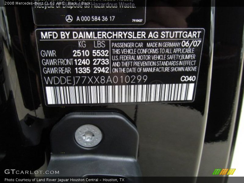 040 - 2008 Mercedes-Benz CL 63 AMG