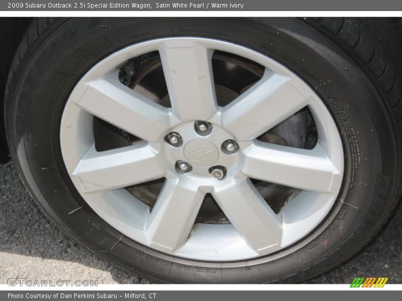 Satin White Pearl / Warm Ivory 2009 Subaru Outback 2.5i Special Edition Wagon