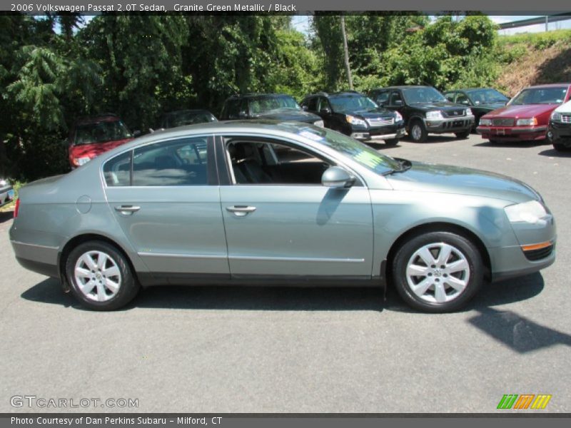 Granite Green Metallic / Black 2006 Volkswagen Passat 2.0T Sedan
