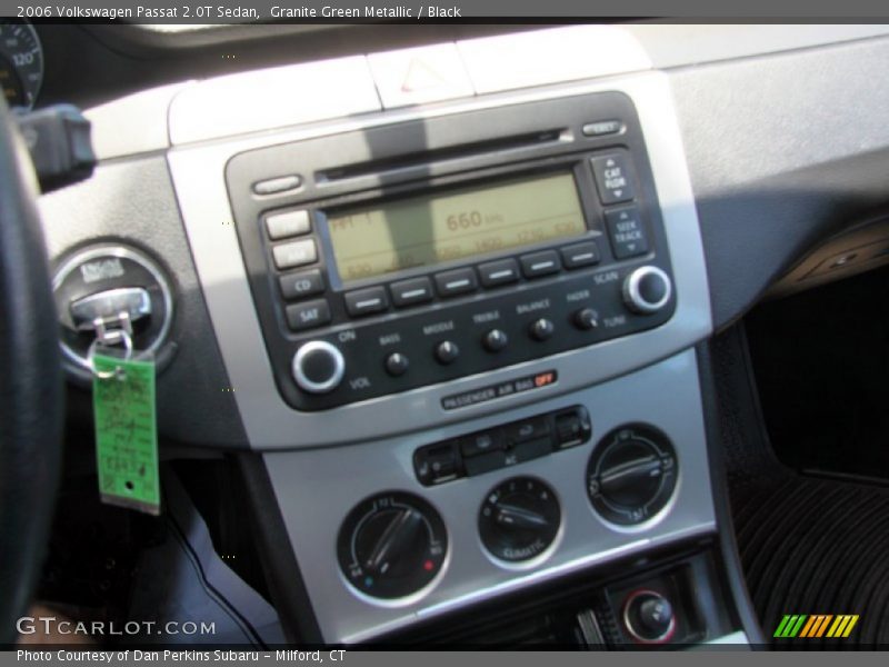 Granite Green Metallic / Black 2006 Volkswagen Passat 2.0T Sedan