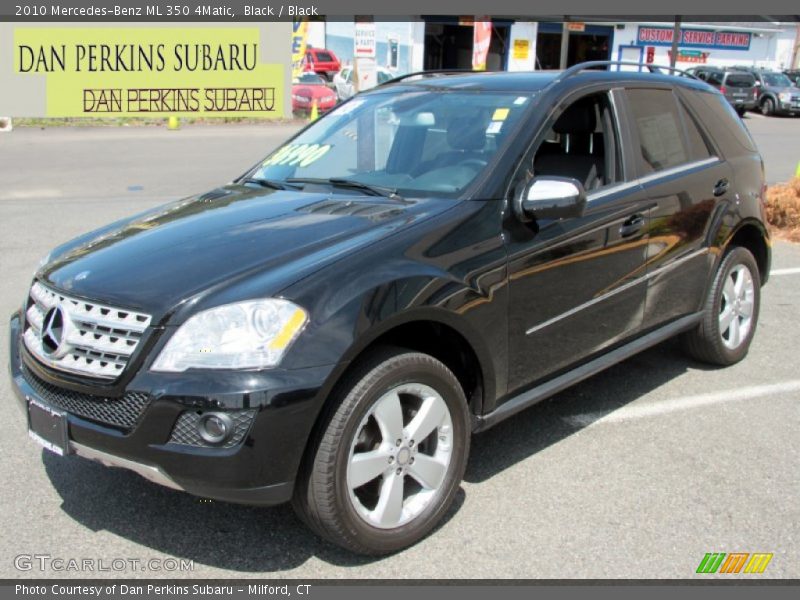 Black / Black 2010 Mercedes-Benz ML 350 4Matic