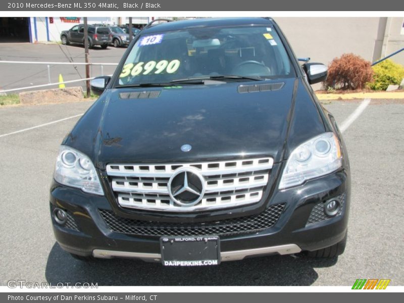 Black / Black 2010 Mercedes-Benz ML 350 4Matic