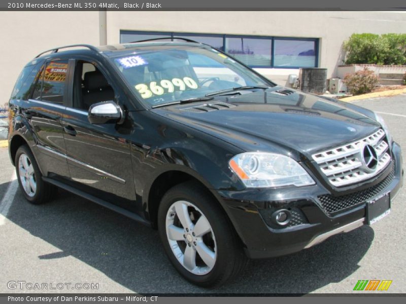 Black / Black 2010 Mercedes-Benz ML 350 4Matic