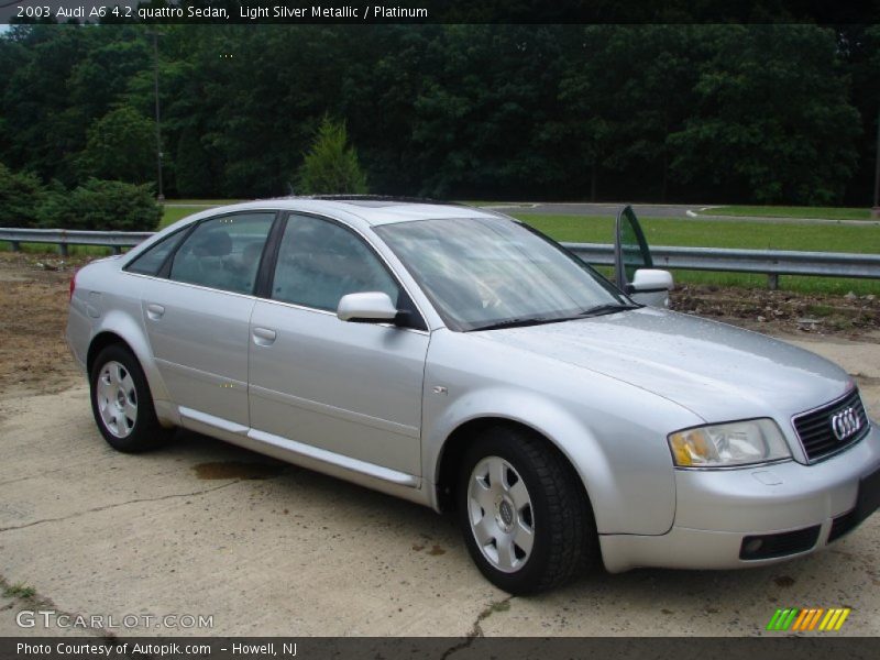 Light Silver Metallic / Platinum 2003 Audi A6 4.2 quattro Sedan