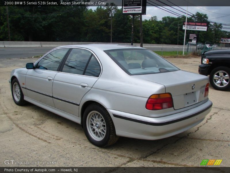 Aspen Silver Metallic / Gray 2000 BMW 5 Series 528i Sedan