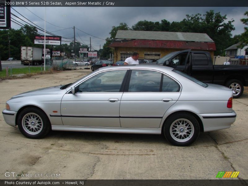 Aspen Silver Metallic / Gray 2000 BMW 5 Series 528i Sedan