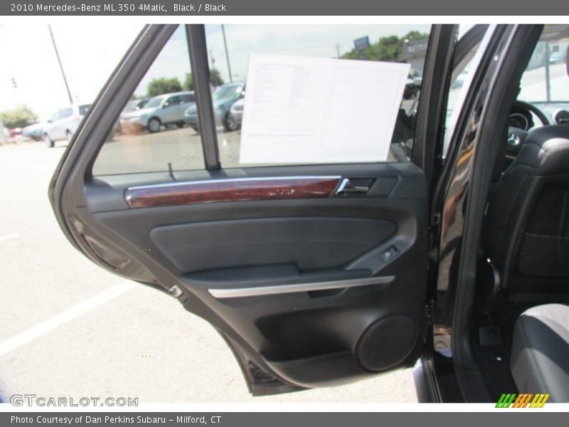 Black / Black 2010 Mercedes-Benz ML 350 4Matic