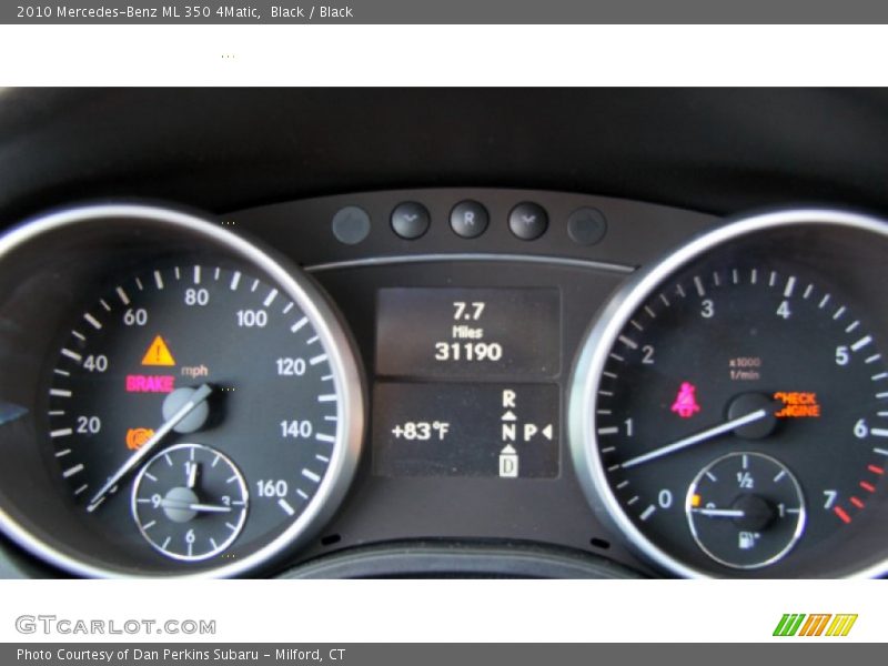 Black / Black 2010 Mercedes-Benz ML 350 4Matic
