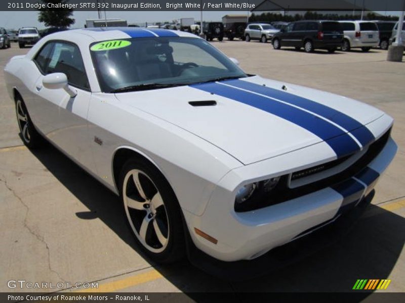 Bright White / Pearl White/Blue 2011 Dodge Challenger SRT8 392 Inaugural Edition