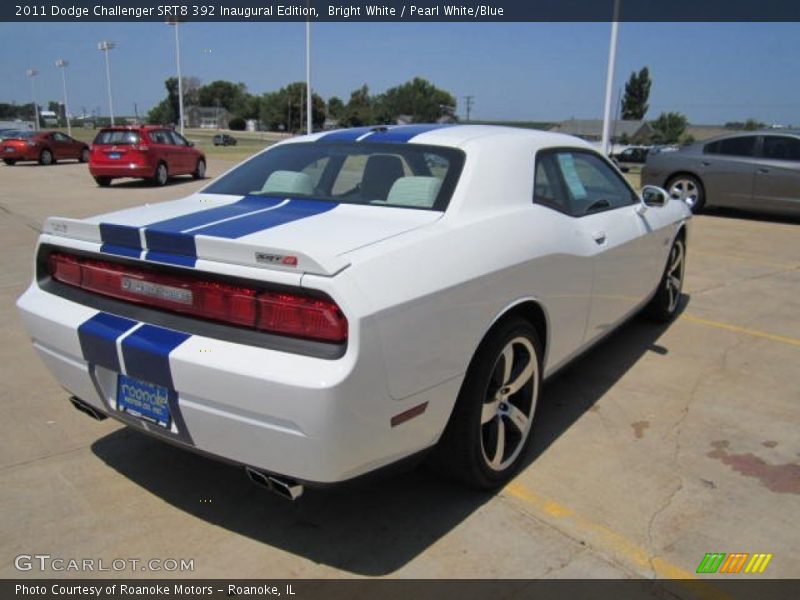 Bright White / Pearl White/Blue 2011 Dodge Challenger SRT8 392 Inaugural Edition