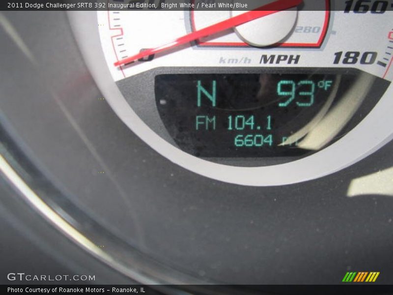 Bright White / Pearl White/Blue 2011 Dodge Challenger SRT8 392 Inaugural Edition