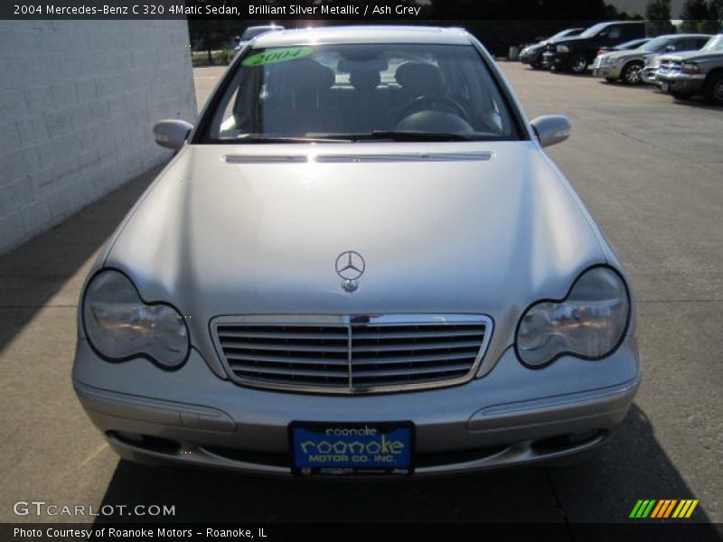 Brilliant Silver Metallic / Ash Grey 2004 Mercedes-Benz C 320 4Matic Sedan