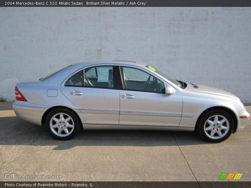 Brilliant Silver Metallic / Ash Grey 2004 Mercedes-Benz C 320 4Matic Sedan