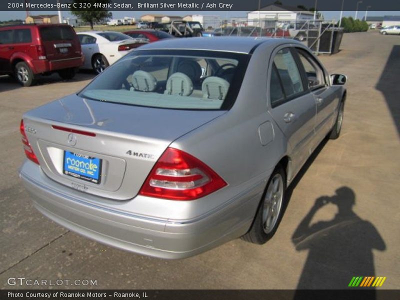 Brilliant Silver Metallic / Ash Grey 2004 Mercedes-Benz C 320 4Matic Sedan