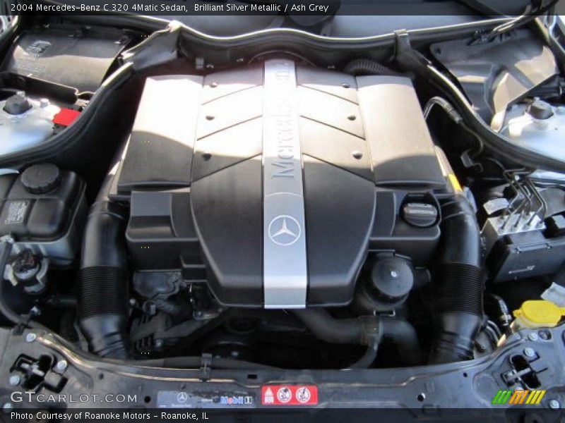 Brilliant Silver Metallic / Ash Grey 2004 Mercedes-Benz C 320 4Matic Sedan