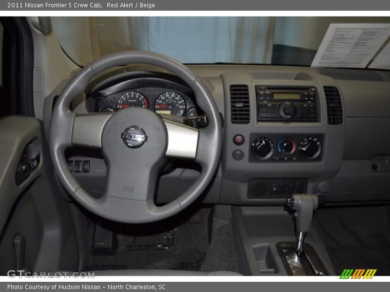Red Alert / Beige 2011 Nissan Frontier S Crew Cab