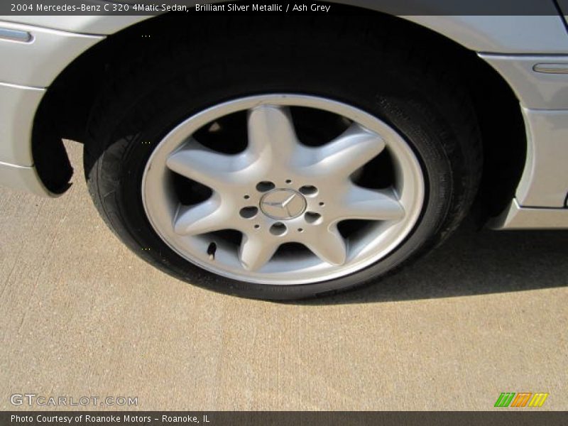 Brilliant Silver Metallic / Ash Grey 2004 Mercedes-Benz C 320 4Matic Sedan