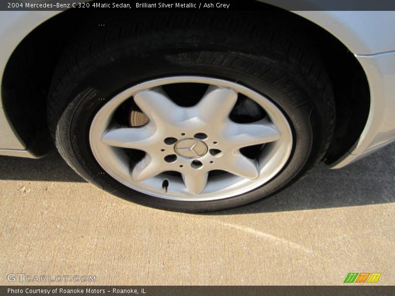 Brilliant Silver Metallic / Ash Grey 2004 Mercedes-Benz C 320 4Matic Sedan