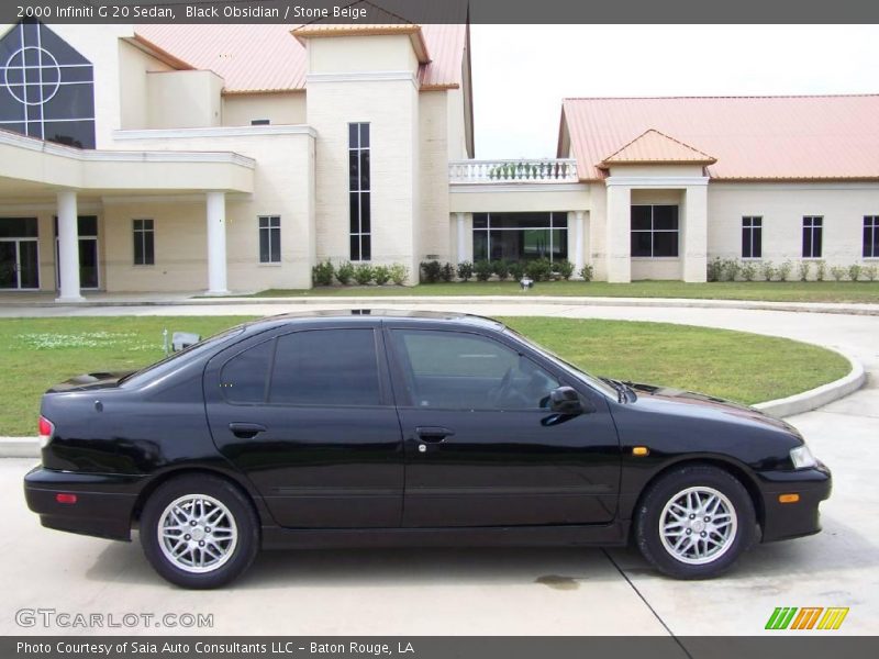 Black Obsidian / Stone Beige 2000 Infiniti G 20 Sedan
