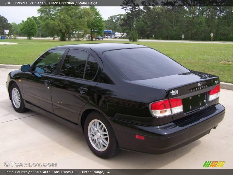 Black Obsidian / Stone Beige 2000 Infiniti G 20 Sedan