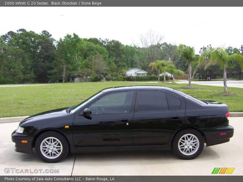Black Obsidian / Stone Beige 2000 Infiniti G 20 Sedan