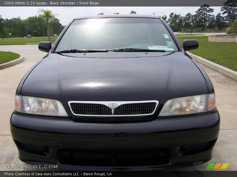 Black Obsidian / Stone Beige 2000 Infiniti G 20 Sedan