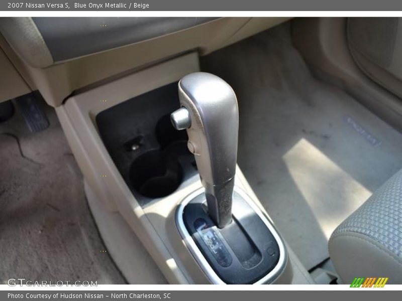 Blue Onyx Metallic / Beige 2007 Nissan Versa S