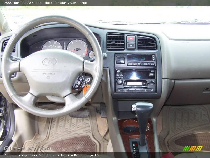 Black Obsidian / Stone Beige 2000 Infiniti G 20 Sedan