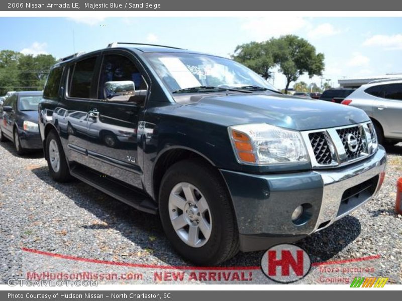 Majestic Blue / Sand Beige 2006 Nissan Armada LE