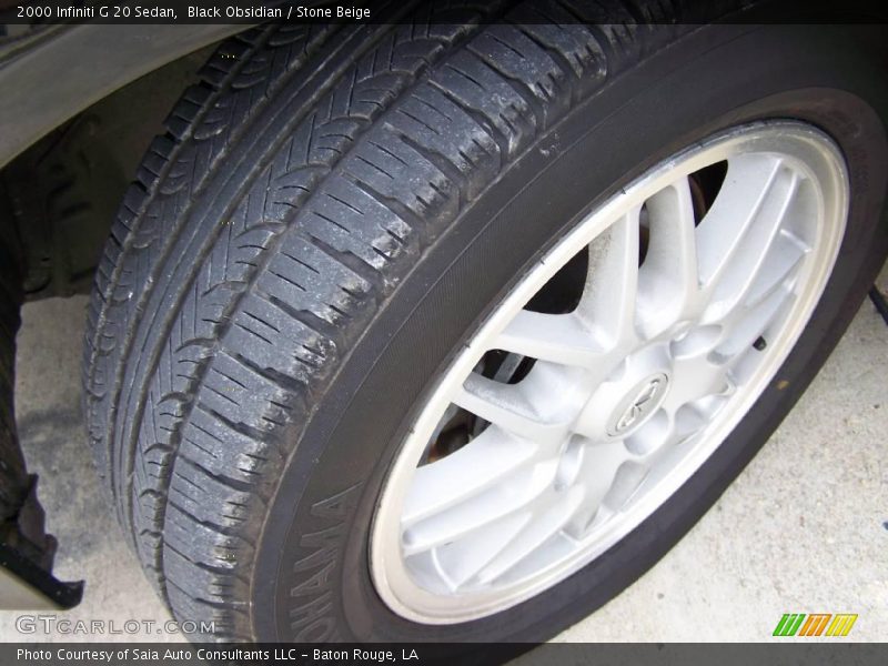 Black Obsidian / Stone Beige 2000 Infiniti G 20 Sedan