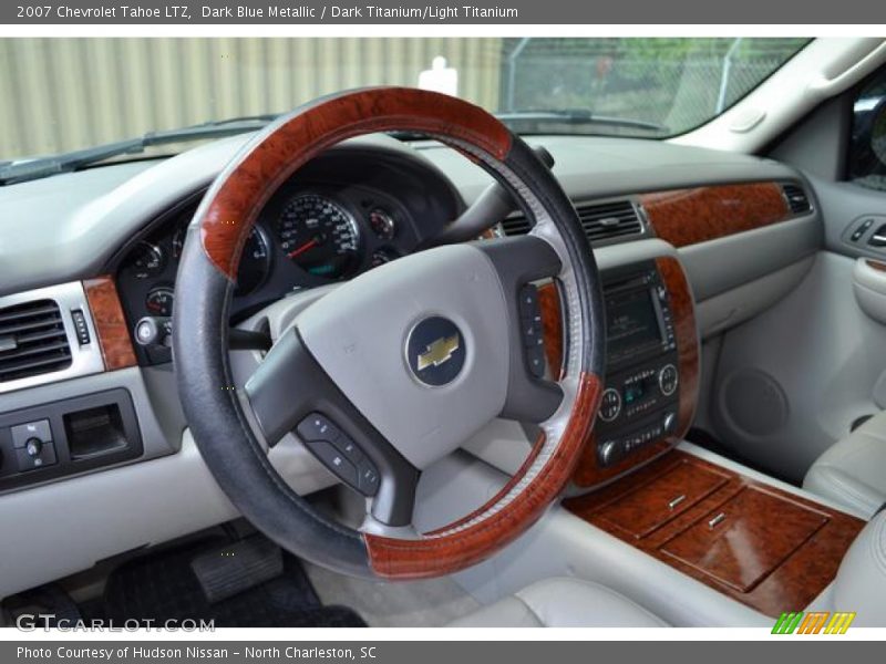 Dark Blue Metallic / Dark Titanium/Light Titanium 2007 Chevrolet Tahoe LTZ