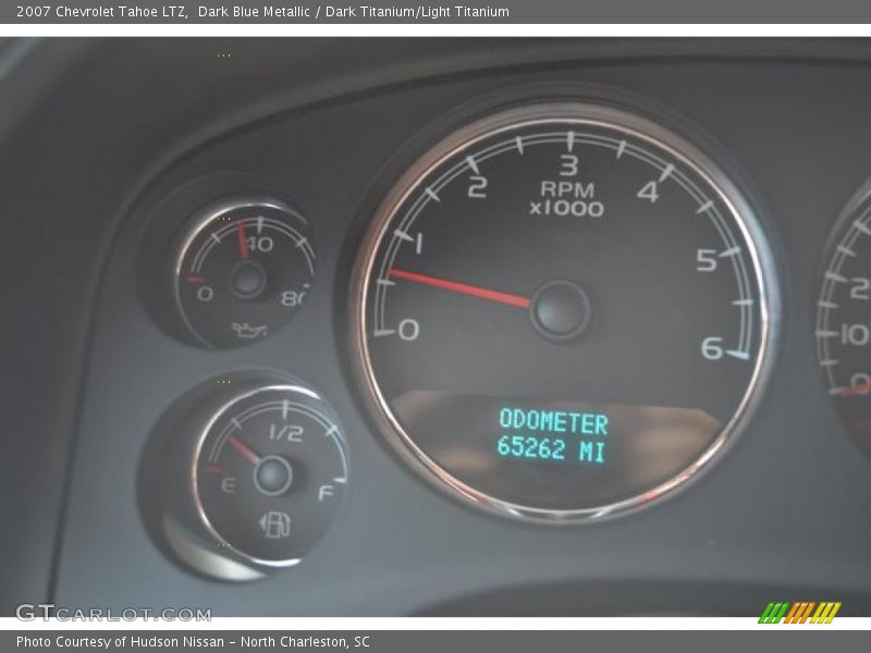 Dark Blue Metallic / Dark Titanium/Light Titanium 2007 Chevrolet Tahoe LTZ