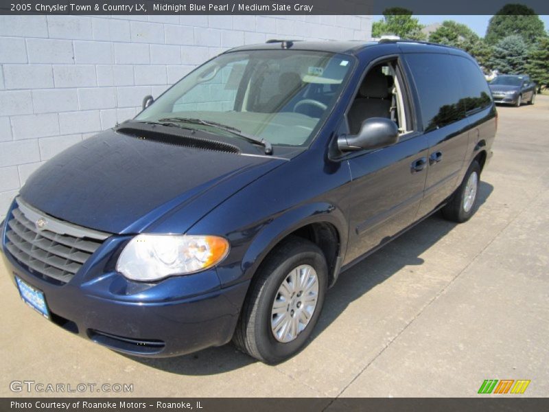 Midnight Blue Pearl / Medium Slate Gray 2005 Chrysler Town & Country LX