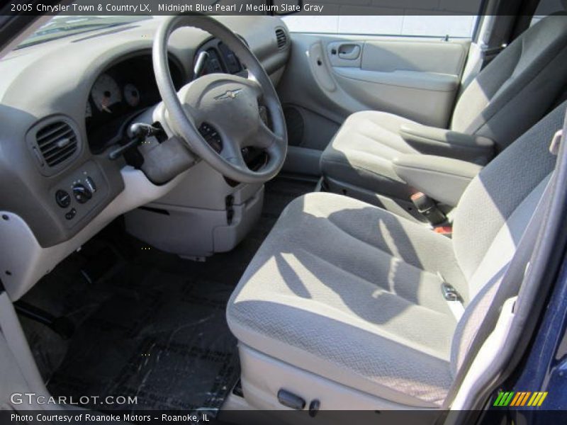 Midnight Blue Pearl / Medium Slate Gray 2005 Chrysler Town & Country LX