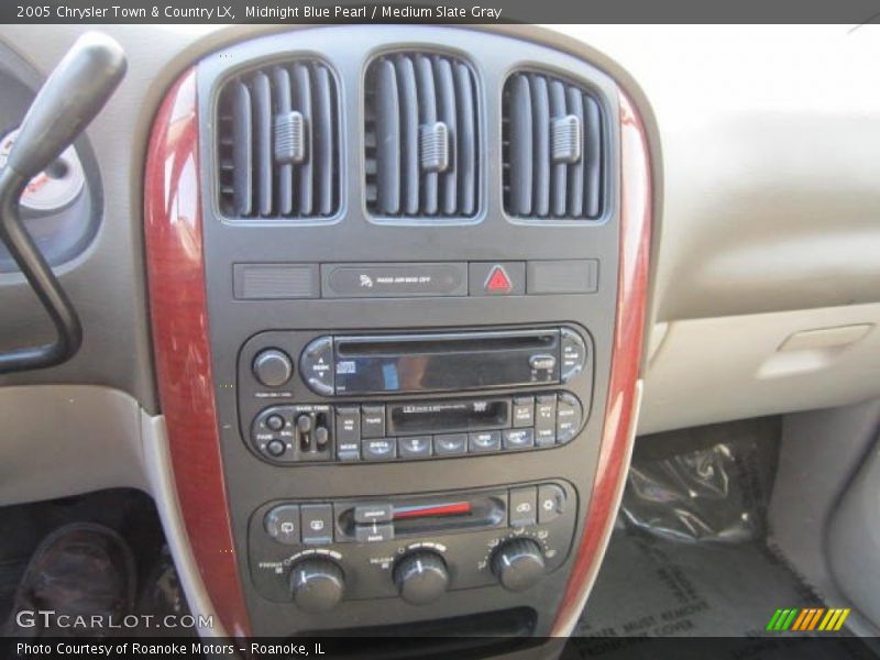 Midnight Blue Pearl / Medium Slate Gray 2005 Chrysler Town & Country LX