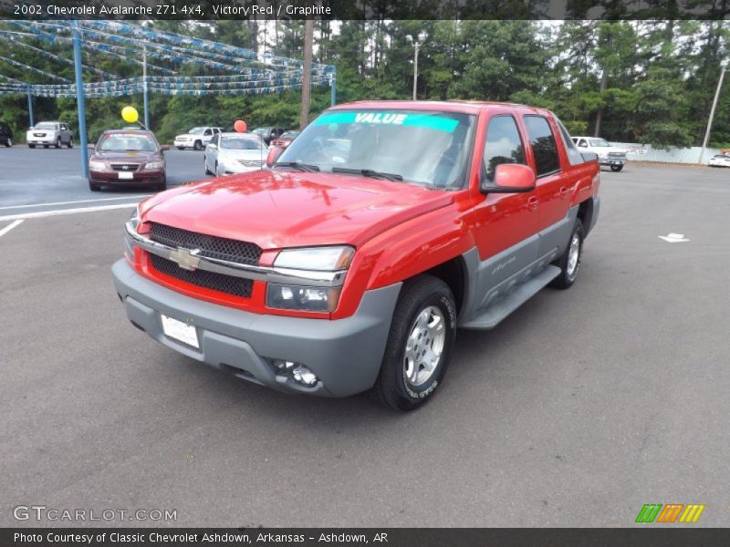 Victory Red / Graphite 2002 Chevrolet Avalanche Z71 4x4