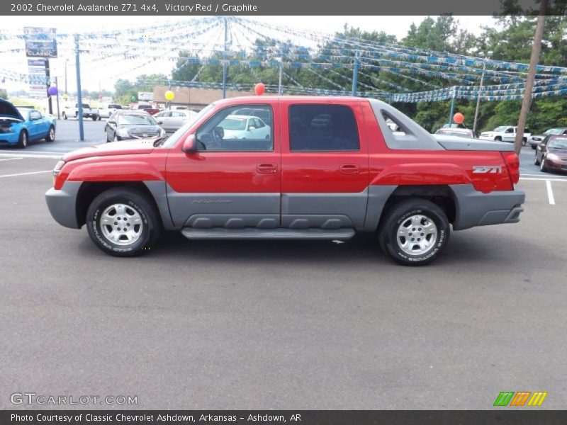 Victory Red / Graphite 2002 Chevrolet Avalanche Z71 4x4