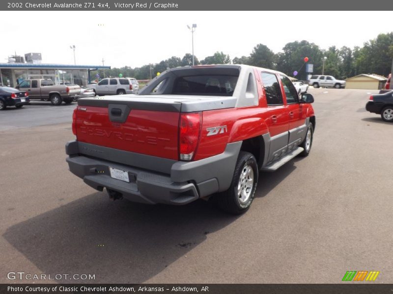 Victory Red / Graphite 2002 Chevrolet Avalanche Z71 4x4