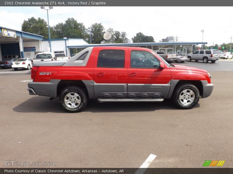 Victory Red / Graphite 2002 Chevrolet Avalanche Z71 4x4