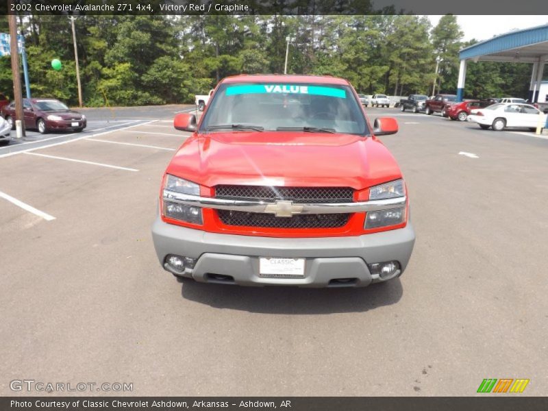 Victory Red / Graphite 2002 Chevrolet Avalanche Z71 4x4