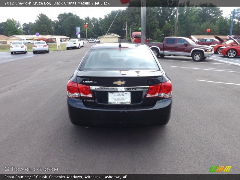 Black Granite Metallic / Jet Black 2012 Chevrolet Cruze Eco