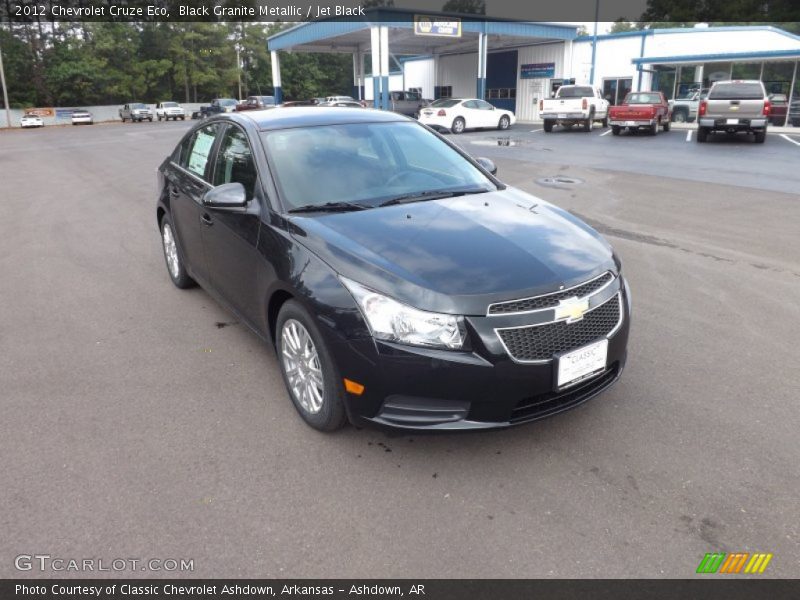 Black Granite Metallic / Jet Black 2012 Chevrolet Cruze Eco