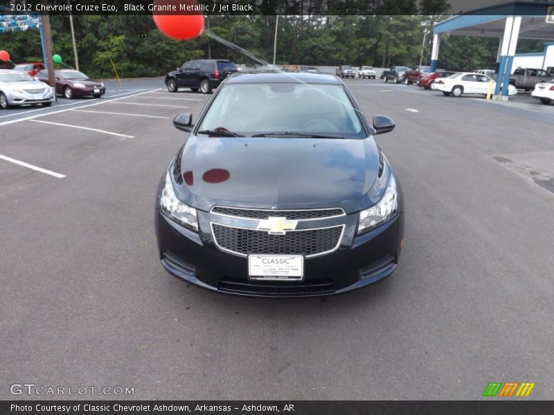 Black Granite Metallic / Jet Black 2012 Chevrolet Cruze Eco